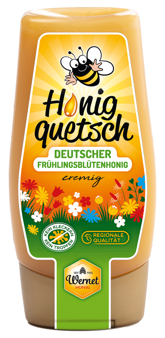 Honigquetsch - Deutscher Frühlingsblütenhonig cremig 350g