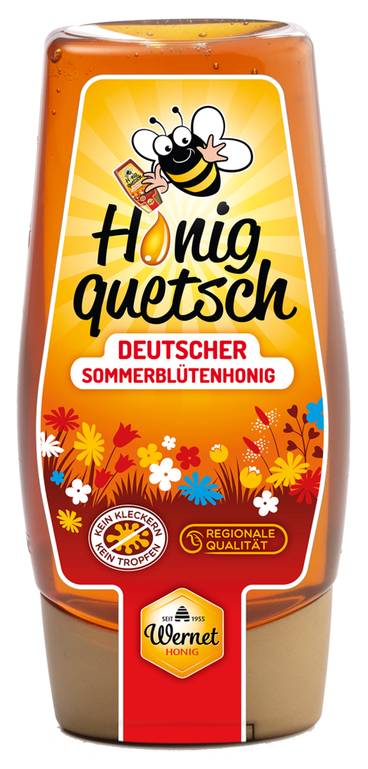 Honigquetsch - Deutscher Sommerblütenhonig flüssig 350g
